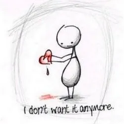 heart sad boy blood dp